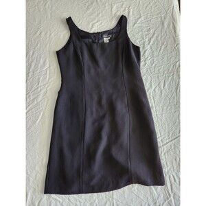 Oberon Womens Size 16 Classic Black Sleeveless Career Sheath Rear Zip